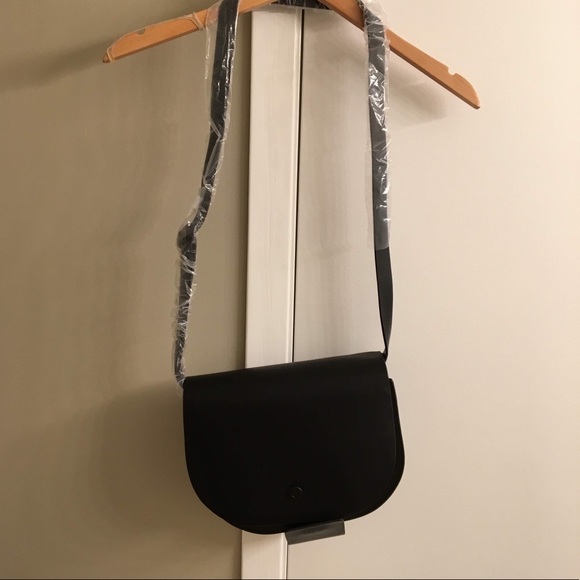 🔮2 for $100🔮NEW black vegan leather crossbody - Picture 1 of 4
